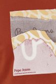 Бавовняна футболка Pepe Jeans чоловічий колір коричневий з принтом (3622673)