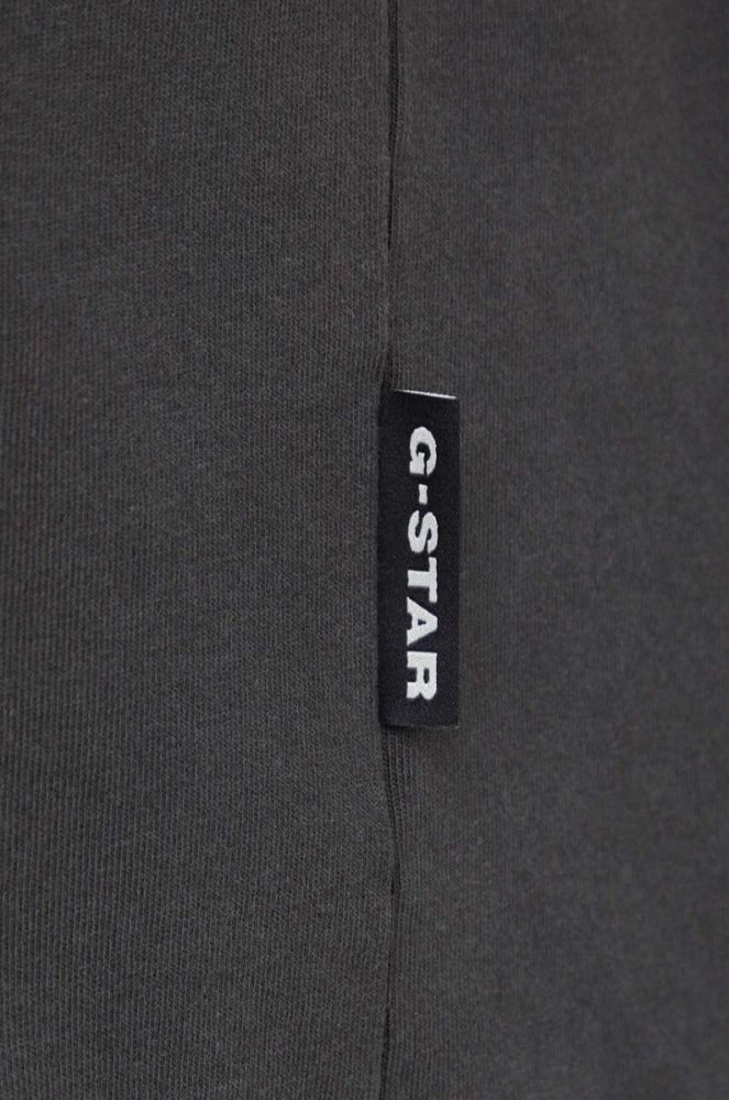 Бавовняна футболка G-Star Raw колір сірий з аплікацією (3439787) фото 5