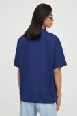 Бавовняна футболка G-Star Raw колір синій однотонний (3628774)