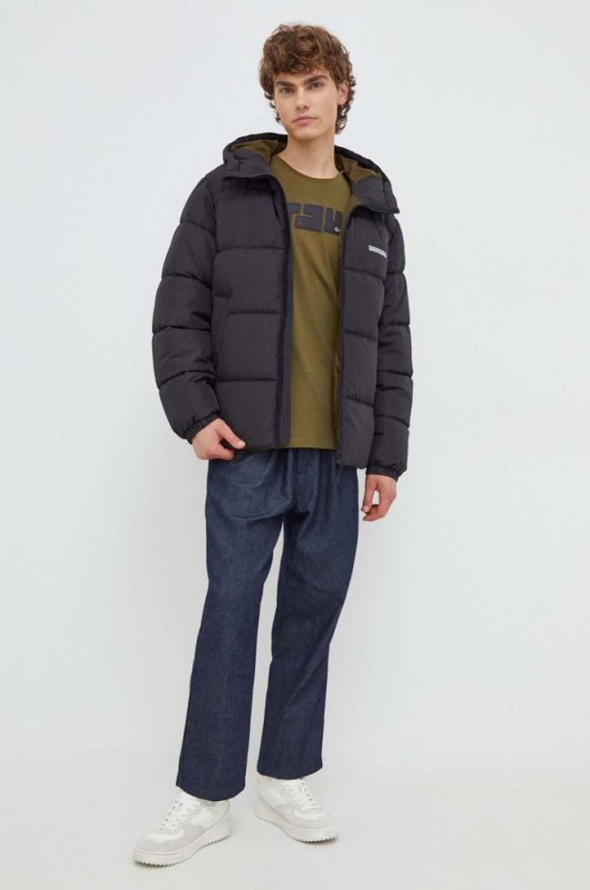 Бавовняна футболка G-Star Raw колір зелений з аплікацією (3475272) фото 2