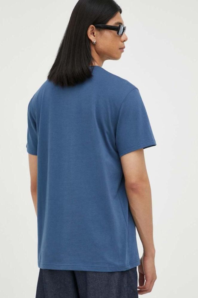 Бавовняна футболка G-Star Raw колір синій з принтом (3439813) фото 3