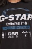 Бавовняна футболка G-Star Raw колір чорний з принтом (3583427)