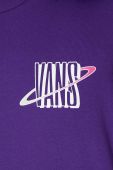 Бавовняна футболка Vans чоловічий колір фіолетовий з принтом
