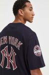 Футболка New Era x Cooperstown чоловіча колір синій з принтом NEW YORK YANKEES