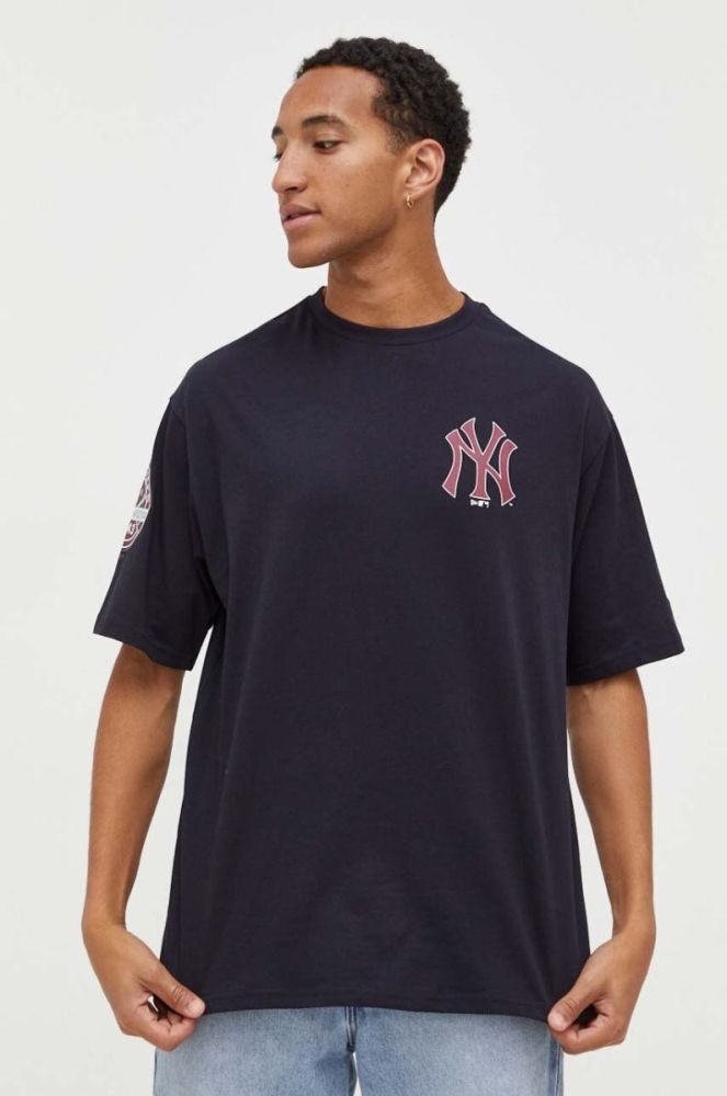 Футболка New Era x Cooperstown чоловіча колір синій з принтом NEW YORK YANKEES фото 3