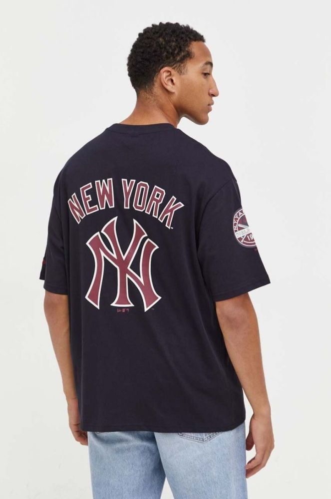 Футболка New Era x Cooperstown чоловіча колір синій з принтом NEW YORK YANKEES фото 4