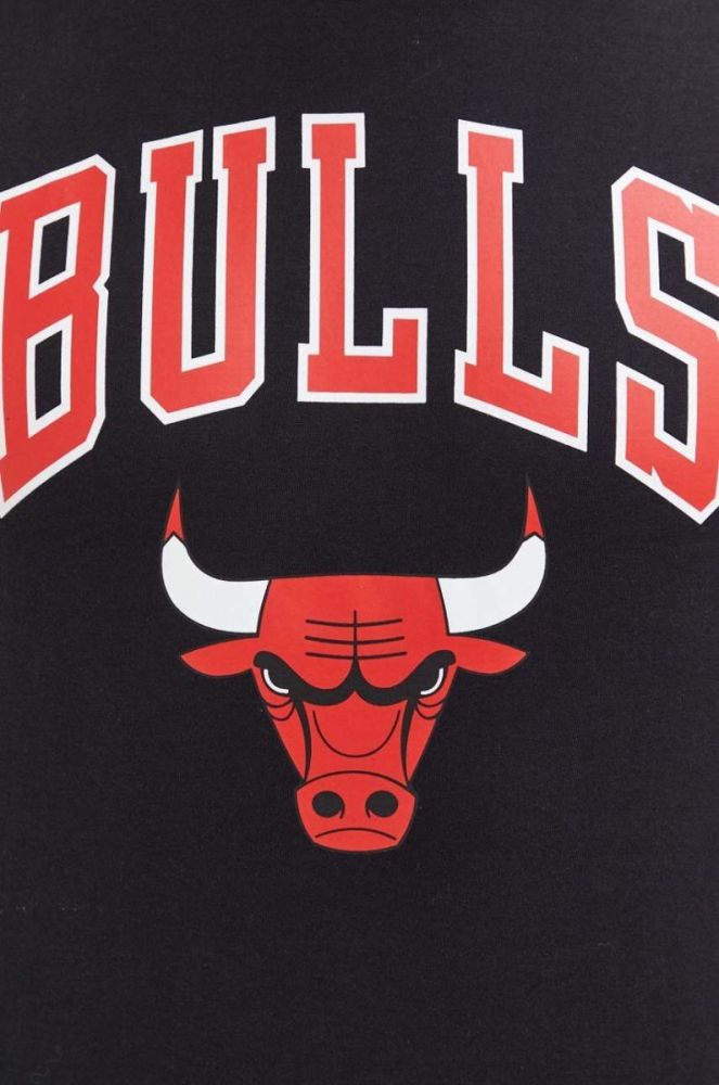 Бавовняна футболка New Era колір чорний з принтом CHICAGO BULLS (3587075) фото 5