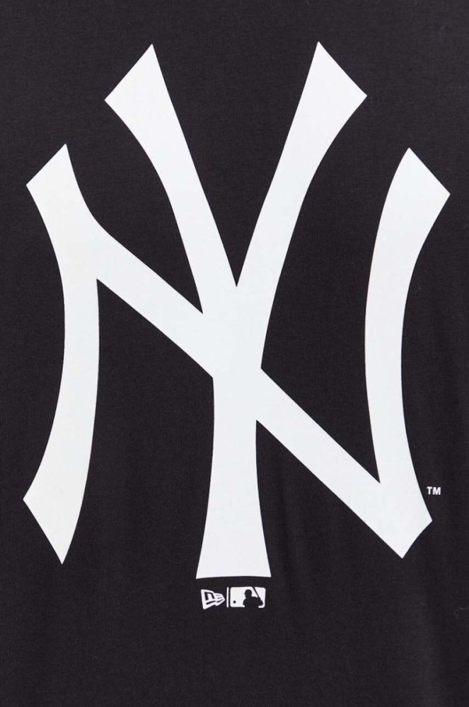 Бавовняна футболка New Era колір чорний з принтом NEW YORK YANKEES фото 5