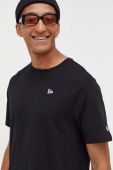 Бавовняна футболка New Era колір чорний однотонний