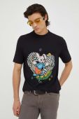 Бавовняна футболка PS Paul Smith колір чорний з принтом (3468203)
