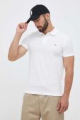 Бавовняне поло Gant колір білий однотонний (3339326)