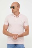 Бавовняне поло Gant колір рожевий однотонний (3339344)