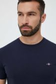 Бавовняна футболка Gant колір синій однотонний (3343071)