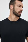 Бавовняна футболка Gant колір чорний з аплікацією (3339392)