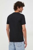 Бавовняна футболка United Colors of Benetton колір чорний з принтом (3452026)