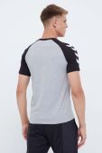 Футболка Hummel чоловічий колір сірий з принтом (3539031)