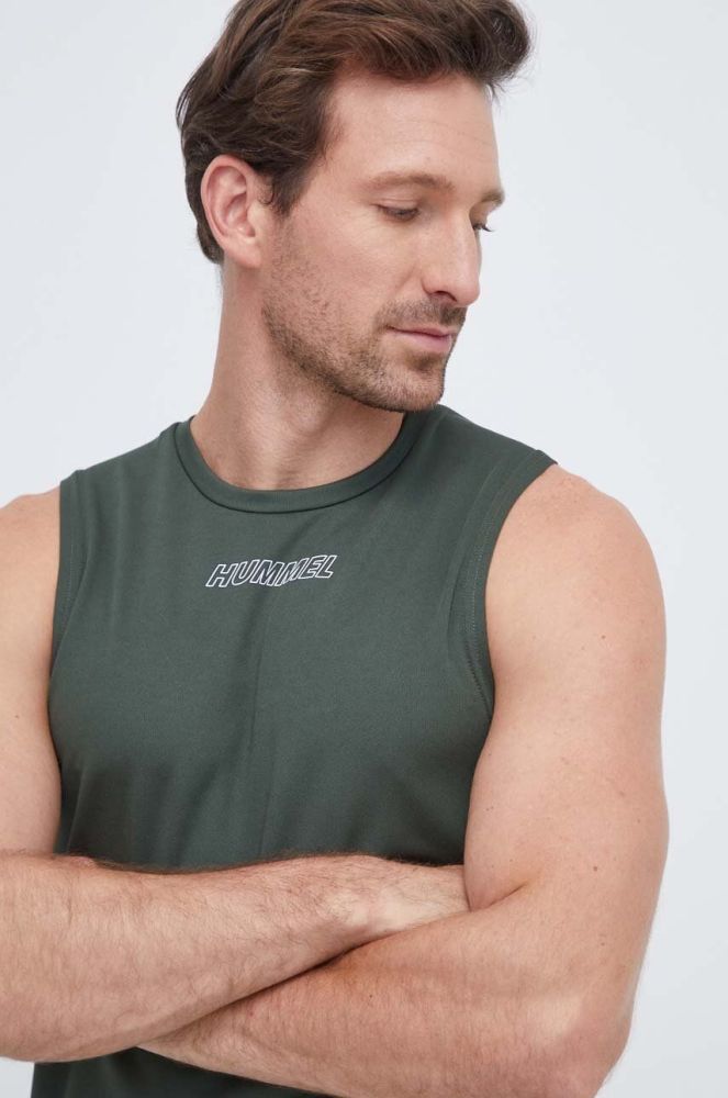 Тренувальна футболка Hummel Flex колір зелений