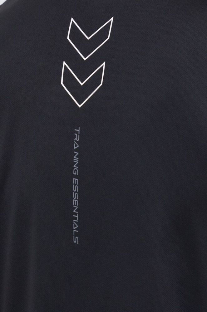 Тренувальна футболка Hummel Flex колір чорний фото 5