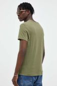 Бавовняна футболка American Vintage колір зелений однотонний (3384364)