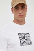 Бавовняна футболка United Colors of Benetton колір білий з принтом (3417134)