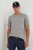 Бавовняна футболка United Colors of Benetton колір сірий однотонний (3417139)