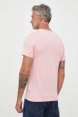 Бавовняна футболка United Colors of Benetton колір рожевий з принтом (3405182)
