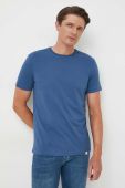 Бавовняна футболка United Colors of Benetton однотонний колір блакитний (3373815)