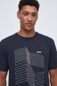 Футболка Boss Green BOSS GREEN чоловіча з принтом колір темно-синій