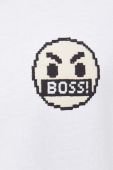 Бавовняна футболка Boss Orange BOSS ORANGE колір білий з аплікацією (3487453)
