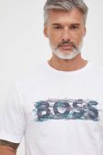 Бавовняна футболка Boss Orange BOSS ORANGE колір білий з принтом (3499466)