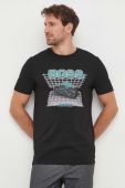 Бавовняна футболка Boss Orange BOSS ORANGE колір чорний з принтом (3488033)