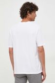Бавовняна футболка Sisley колір білий однотонний (3439848)