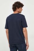 Бавовняна футболка Sisley колір синій однотонний (3439853)