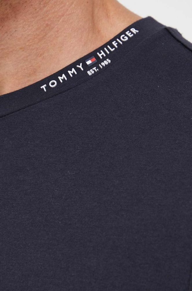 Бавовняна футболка Tommy Hilfiger чоловічий колір синій однотонний фото 5