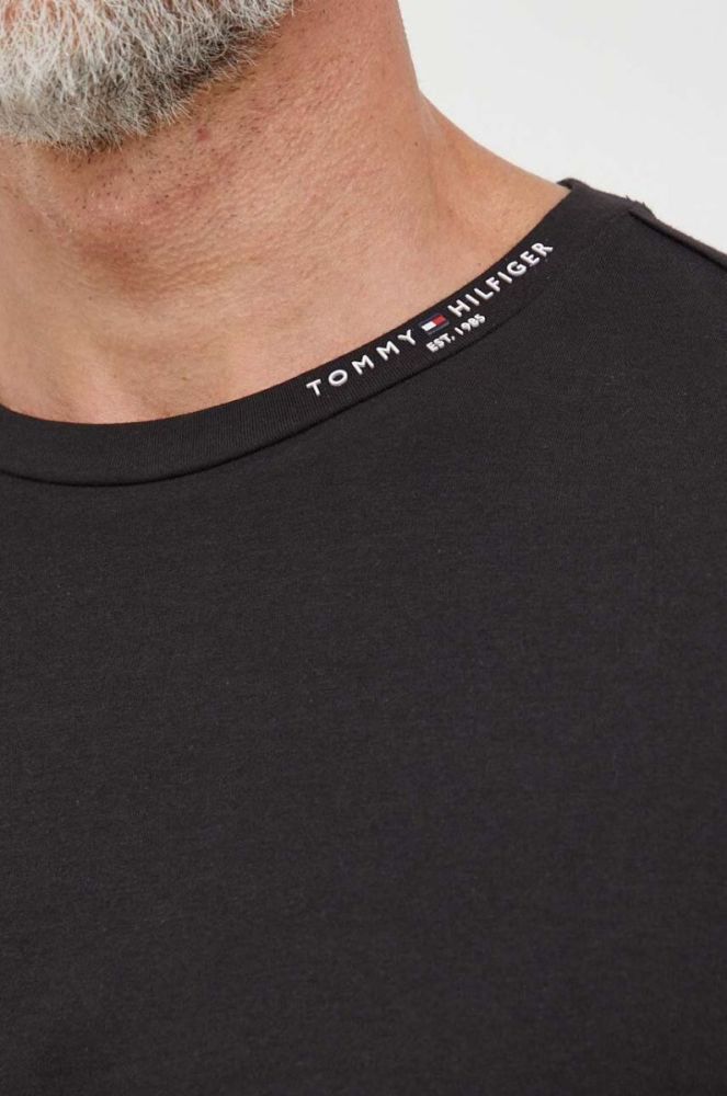 Бавовняна футболка Tommy Hilfiger чоловічий колір чорний однотонний фото 5