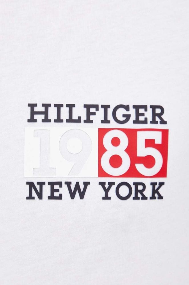 Бавовняна футболка Tommy Hilfiger колір білий з принтом (3534895) фото 5