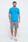 Футболка Tommy Hilfiger чоловічий з принтом колір блакитний