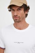Бавовняна футболка Tommy Hilfiger колір білий з аплікацією (3447976)