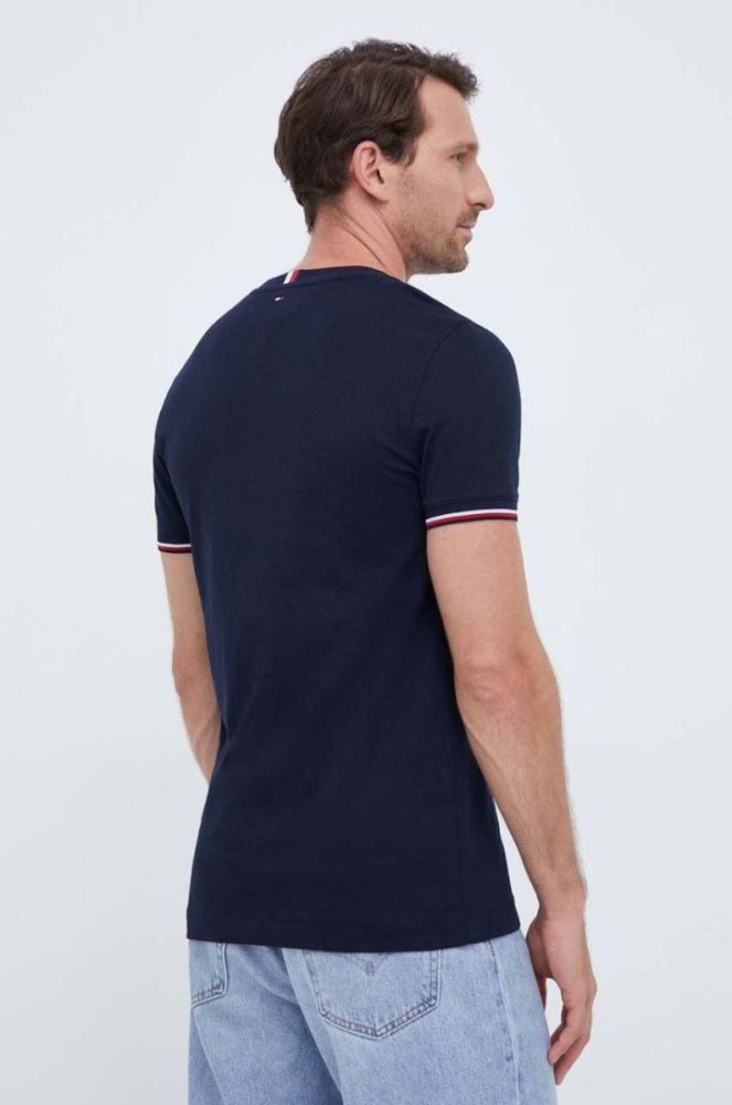 Бавовняна футболка Tommy Hilfiger колір синій з аплікацією (3447971) фото 3