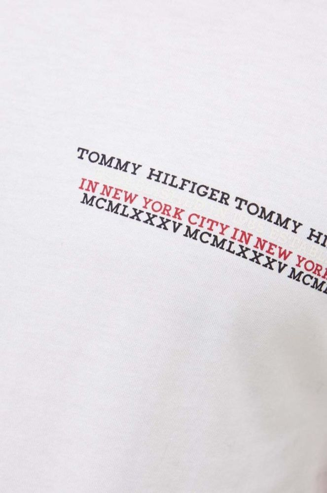 Бавовняна футболка Tommy Hilfiger колір білий з принтом (3520763) фото 5
