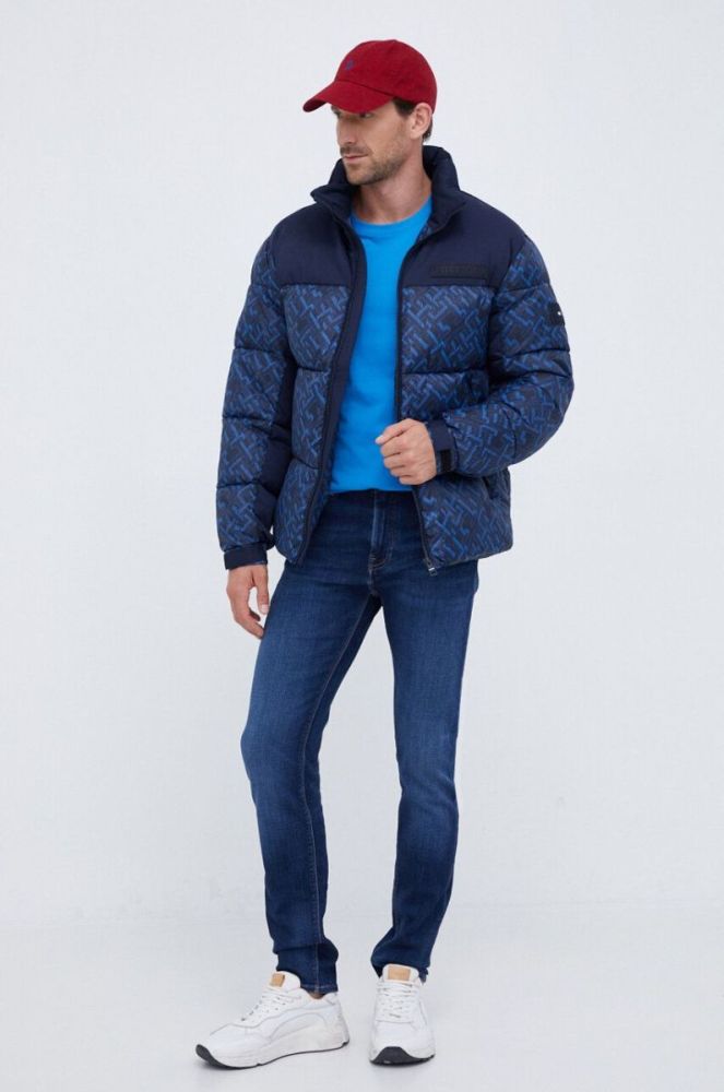 Бавовняна футболка Tommy Hilfiger з принтом колір блакитний (3520768) фото 2