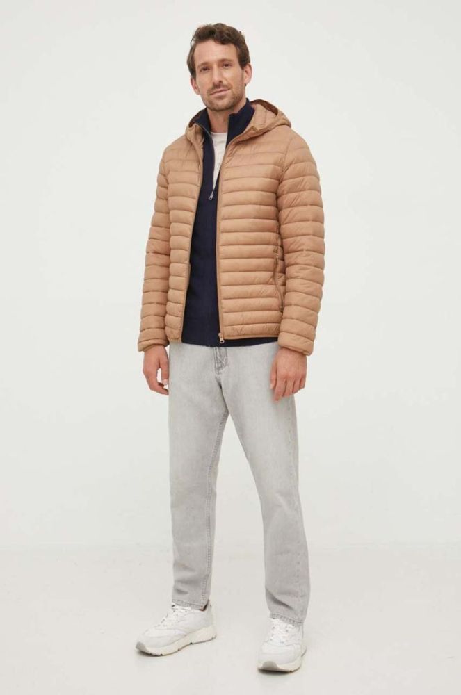 Бавовняна футболка Tommy Hilfiger колір бежевий з принтом (3494059) фото 2