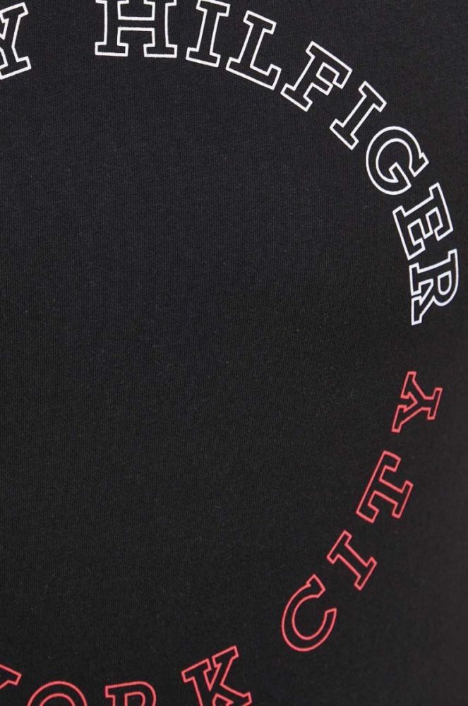Бавовняна футболка Tommy Hilfiger колір чорний з принтом (3494065) фото 5