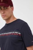 Бавовняна футболка Tommy Hilfiger колір синій з принтом (3426637)