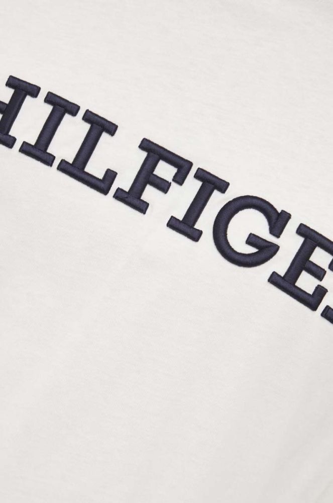 Бавовняна футболка Tommy Hilfiger колір бежевий з аплікацією (3524908) фото 5