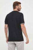 Бавовняна футболка BOSS колір чорний однотонний (3490702)