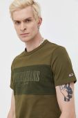 Бавовняна футболка Tommy Jeans колір зелений з аплікацією (3558895)