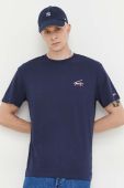 Бавовняна футболка Tommy Jeans колір синій з принтом (3534926)