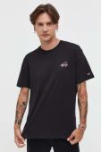 Бавовняна футболка Tommy Jeans колір чорний з принтом (3534921)