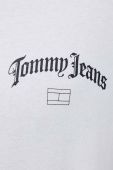 Бавовняна футболка Tommy Jeans колір білий з принтом (3422438)